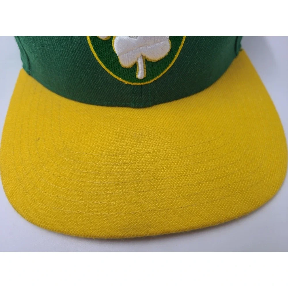 Boston Celtics 47 Brand Hardwood Snapback Hat Cap Wool‎ Blend NBA Green Yellow